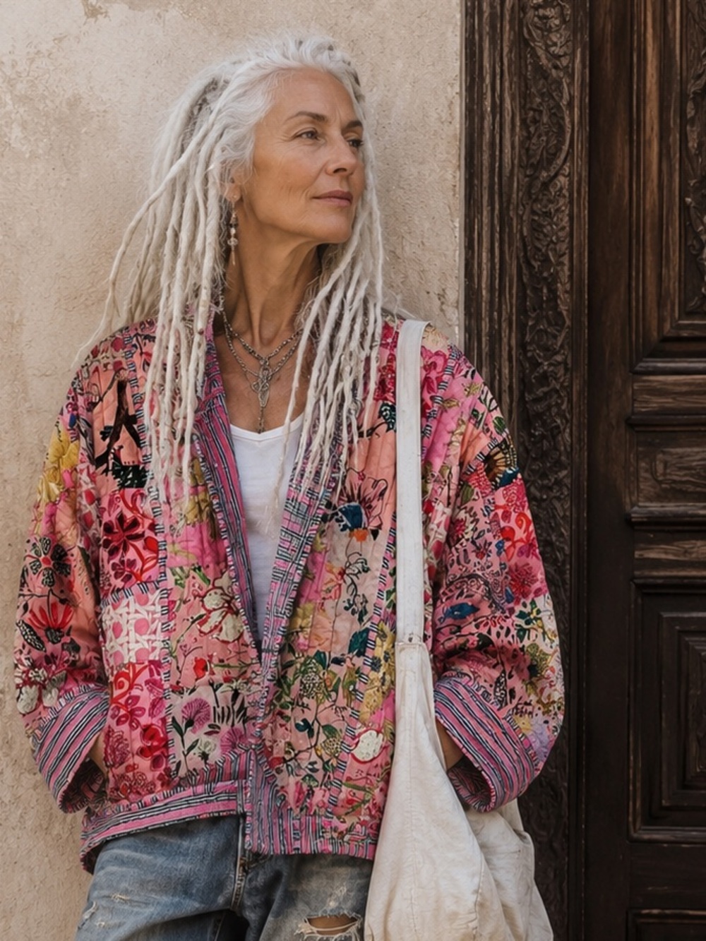 Vibrant quilted jacket